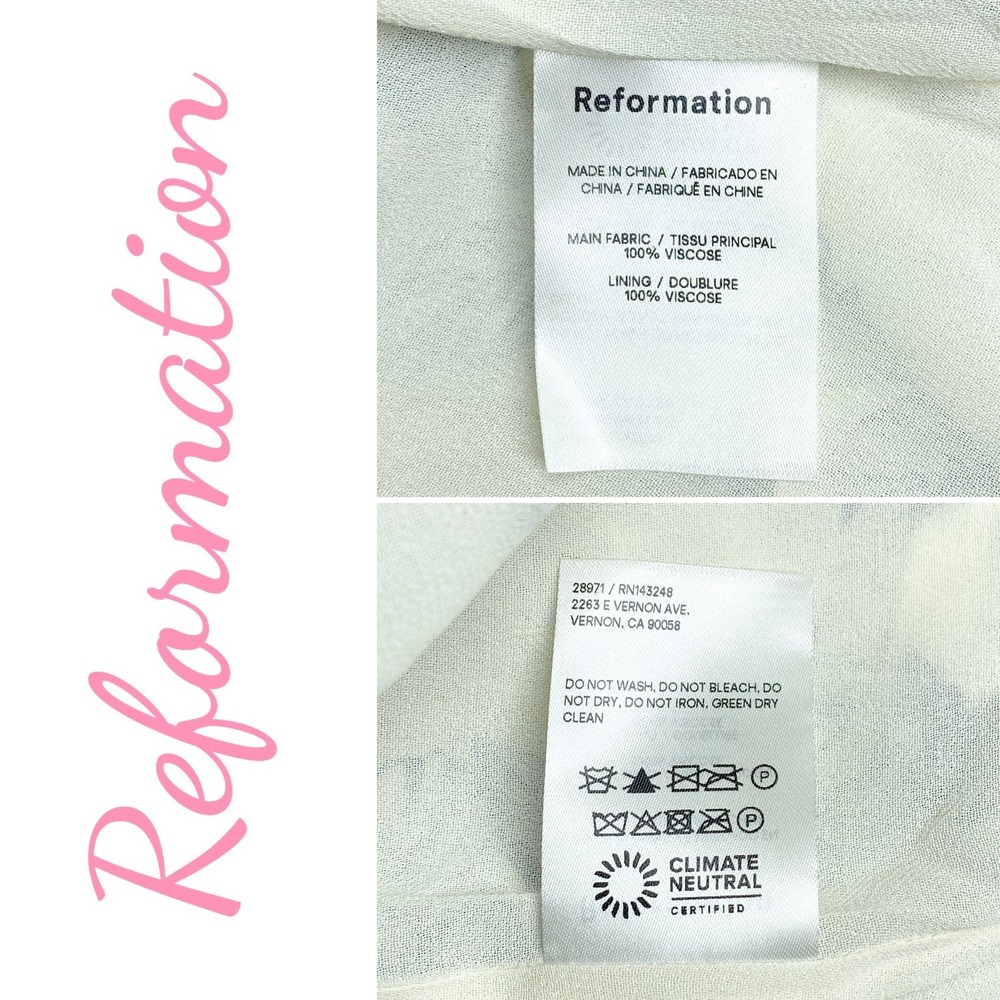 REFORMATION NWT Cammi Mini Dress Corsica Floral Size 8 Milkmaid Corset Coquette - Picture 13 of 16